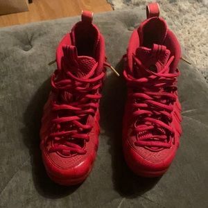October Red Nike Foamposites Size 10